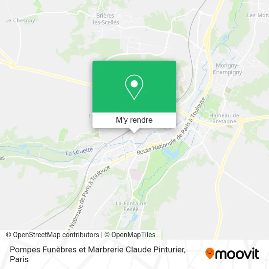 Pompes Funèbres et Marbrerie Claude Pinturier plan