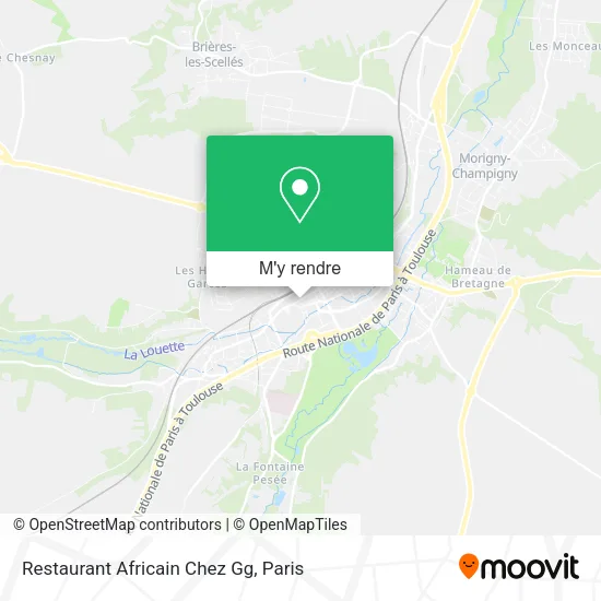 Restaurant Africain Chez Gg plan