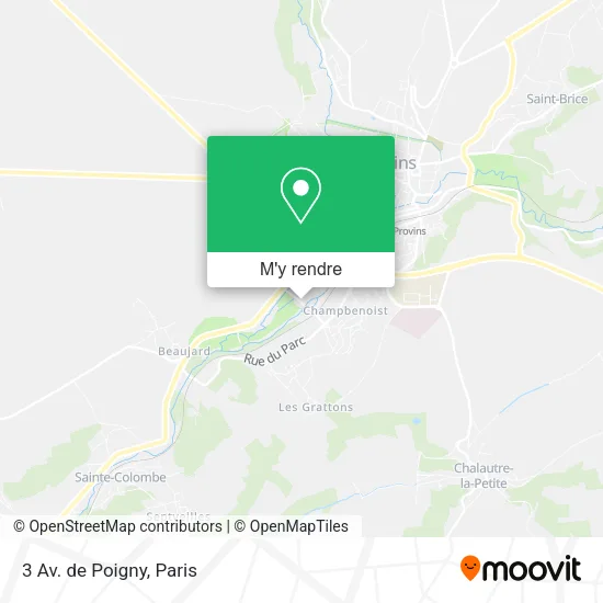 3 Av. de Poigny plan