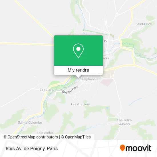 8bis Av. de Poigny plan