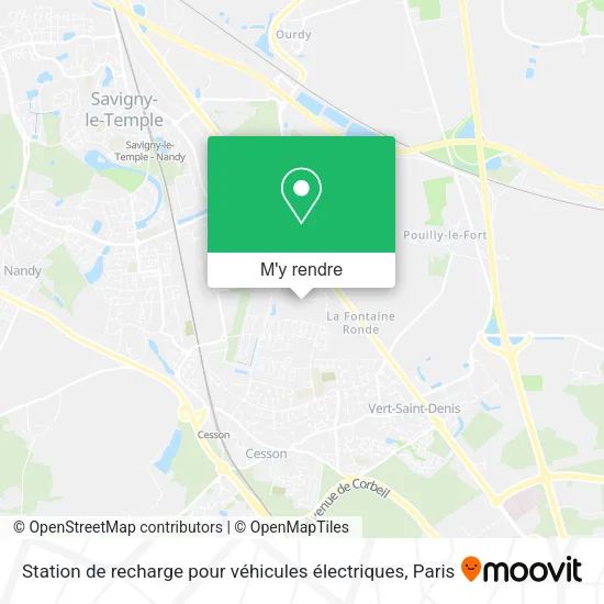 Station de recharge pour véhicules électriques plan