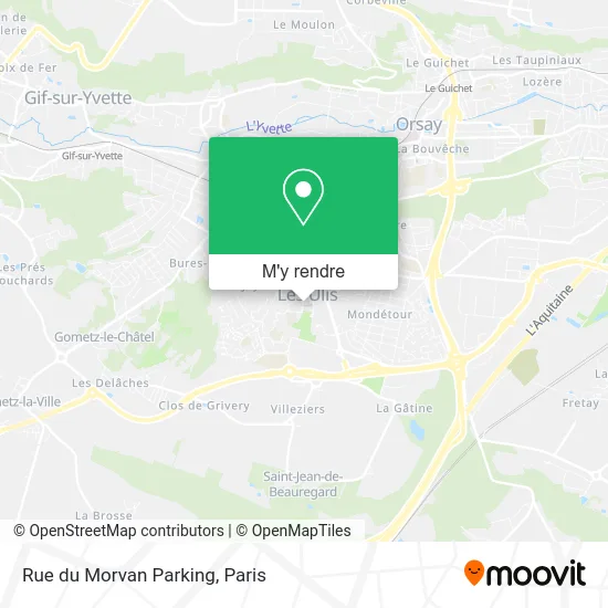 Rue du Morvan Parking plan
