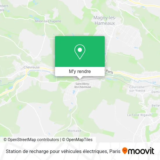 Station de recharge pour véhicules électriques plan