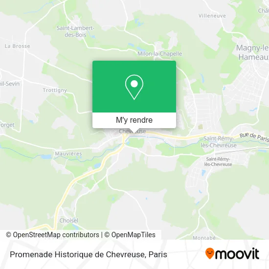 Promenade Historique de Chevreuse plan