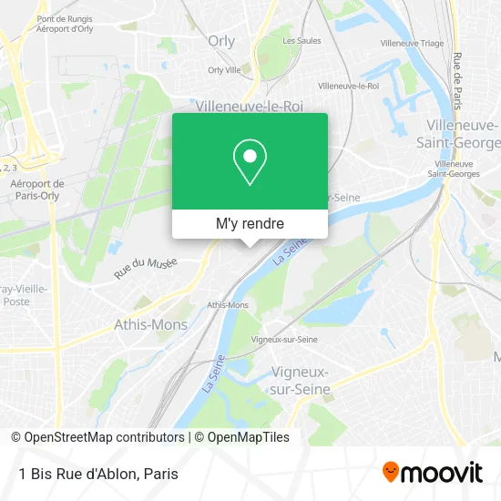 1 Bis Rue d'Ablon plan