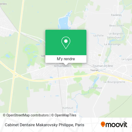 Cabinet Dentaire Makarovsky Philippe plan