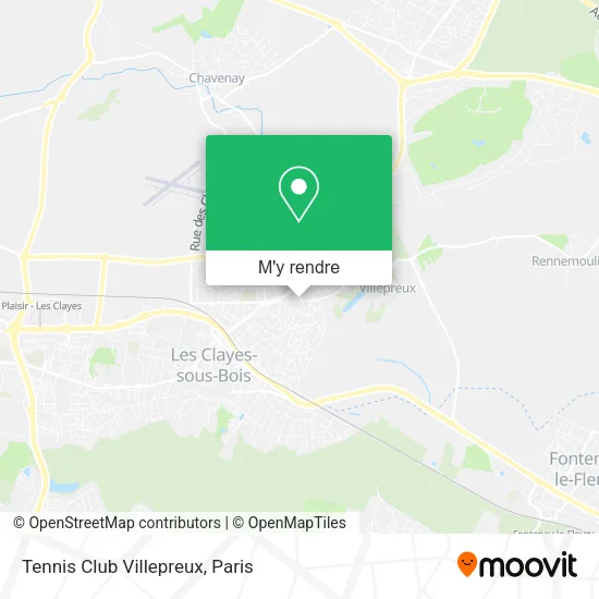 Tennis Club Villepreux plan