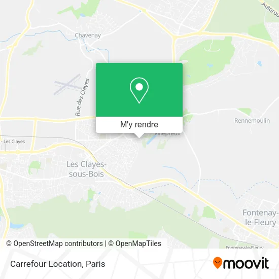 Carrefour Location plan
