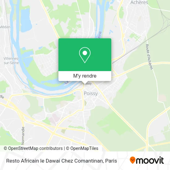 Resto Africain le Dawai Chez Comantinan plan