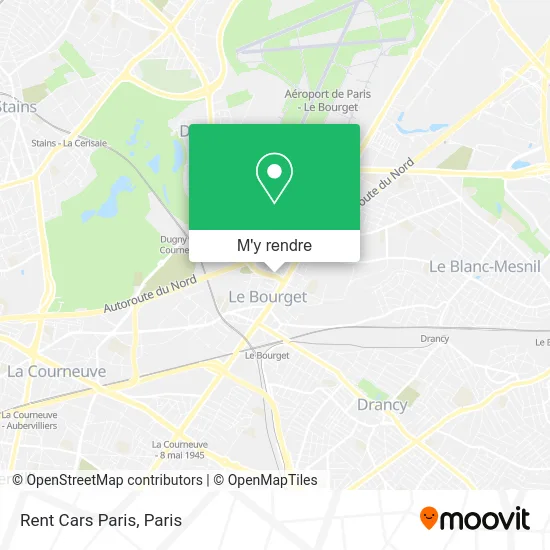 Rent Cars Paris plan