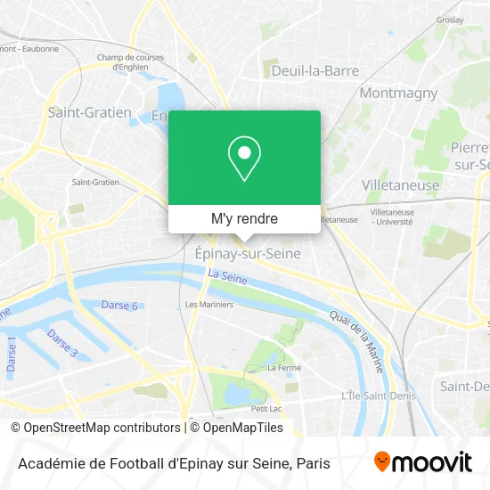 Académie de Football d'Epinay sur Seine plan