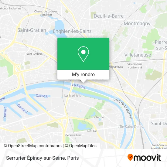 Serrurier Épinay-sur-Seine plan