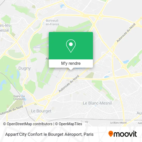Appart'City Confort le Bourget Aéroport plan