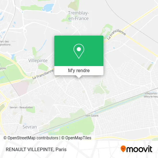 RENAULT VILLEPINTE plan