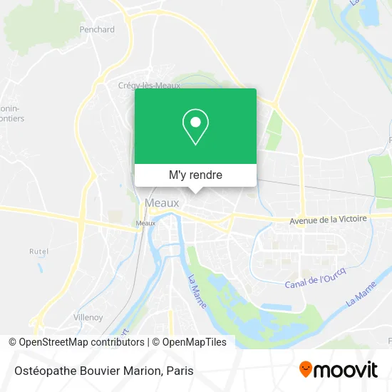 Ostéopathe Bouvier Marion plan