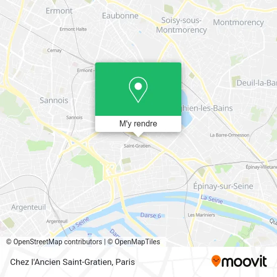 Chez l'Ancien Saint-Gratien plan