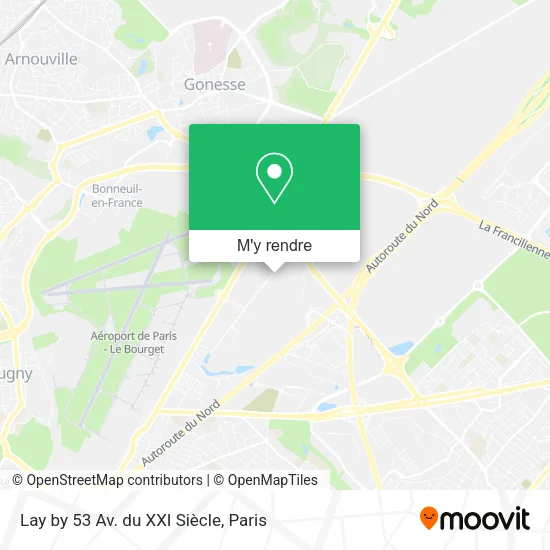 Lay by 53 Av. du XXI Siècle plan