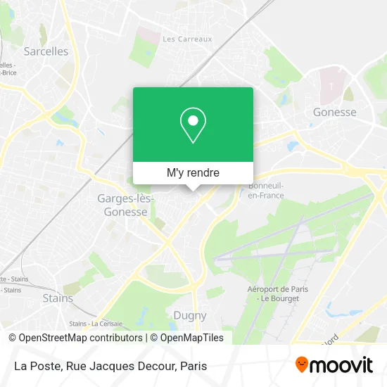 La Poste, Rue Jacques Decour plan