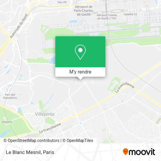 Le Blanc Mesnil plan