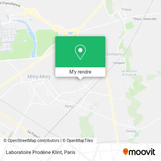 Laboratoire Prodène Klint plan