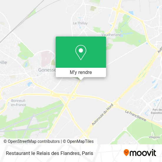 Restaurant le Relais des Flandres plan