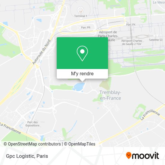 Comment aller à Gpc Logistic à Tremblay-En-France en bus, tram ou RER