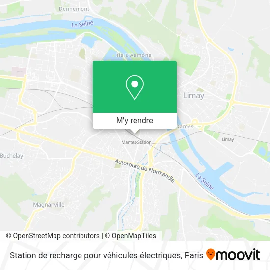 Station de recharge pour véhicules électriques plan