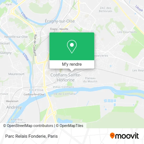 Parc Relais Fonderie plan