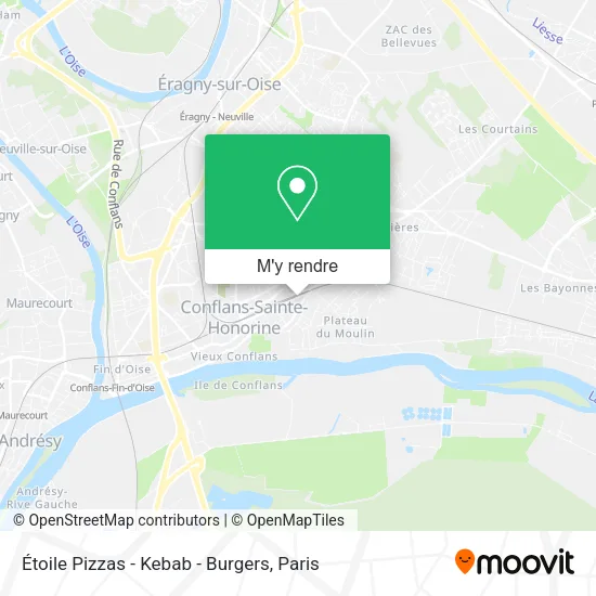 Étoile Pizzas - Kebab - Burgers plan