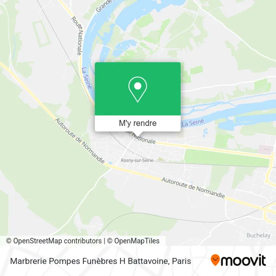Marbrerie Pompes Funèbres H Battavoine plan