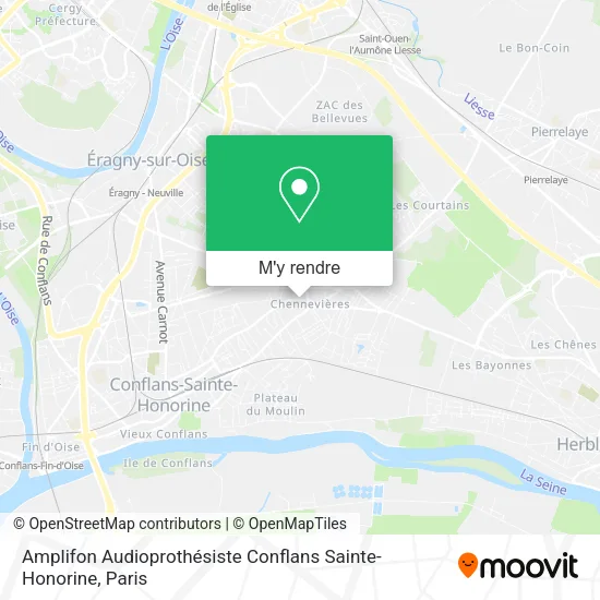 Amplifon Audioprothésiste Conflans Sainte-Honorine plan