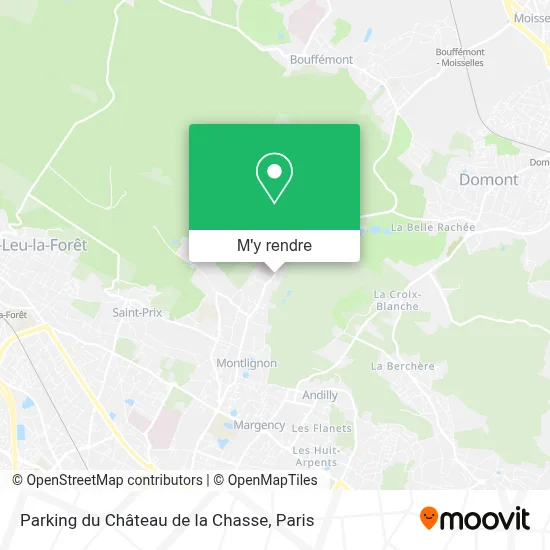 Parking du Château de la Chasse plan