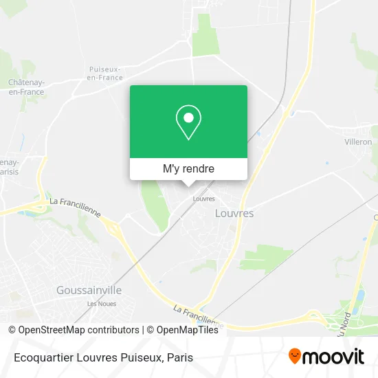 Ecoquartier Louvres Puiseux plan