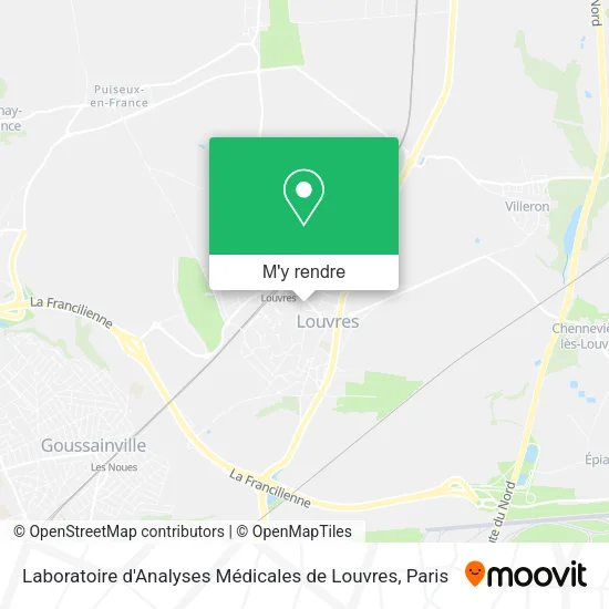 Laboratoire d'Analyses Médicales de Louvres plan