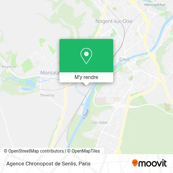 Agence Chronopost de Senlis plan