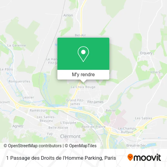 1 Passage des Droits de l'Homme Parking plan