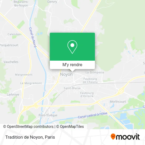 Tradition de Noyon plan
