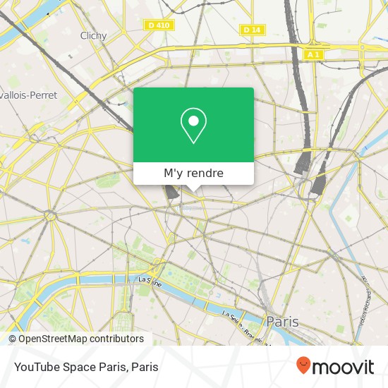 YouTube Space Paris plan