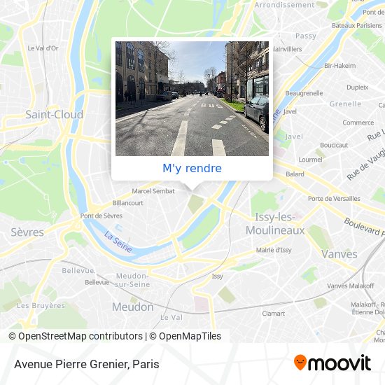 Avenue Pierre Grenier plan