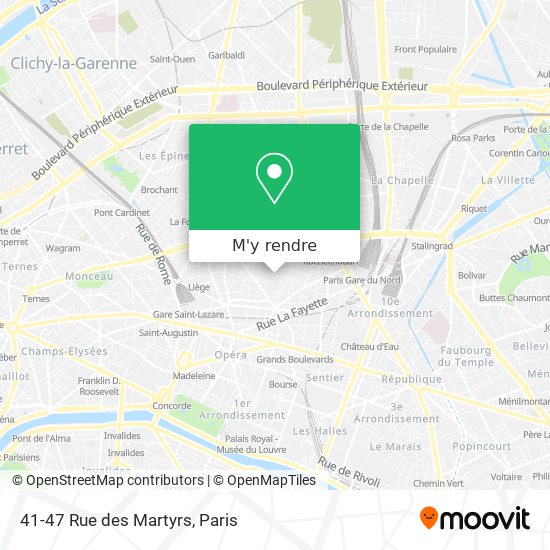 41-47 Rue des Martyrs plan