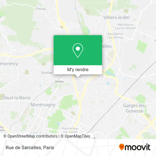 Rue de Sarcelles plan