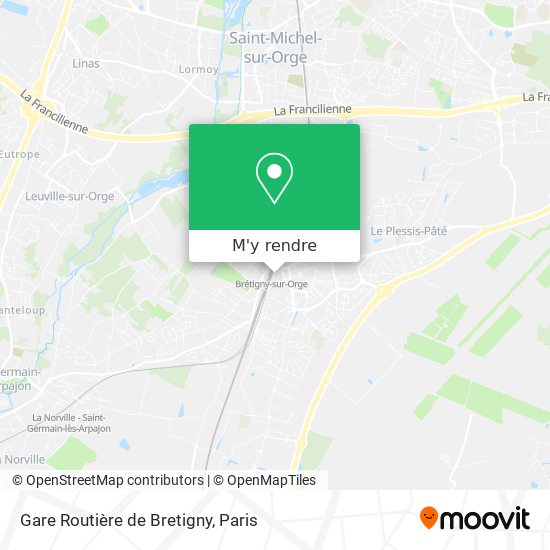 Gare Routière de Bretigny plan