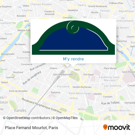 Place Fernand Mourlot plan