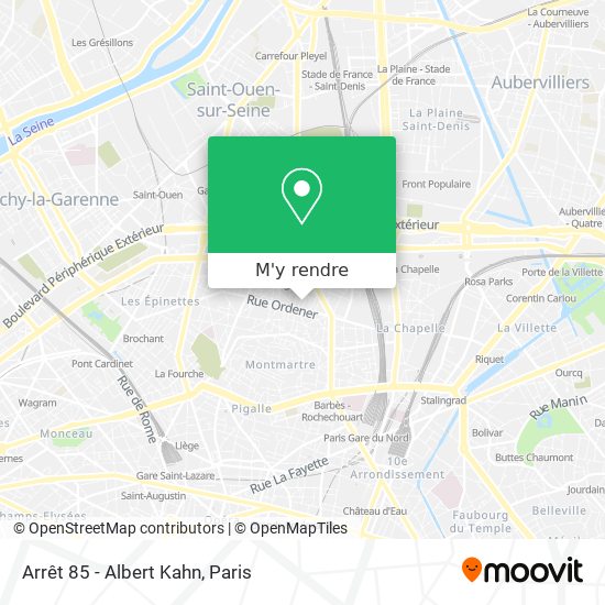 Arrêt 85 - Albert Kahn plan