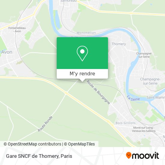Gare SNCF de Thomery plan