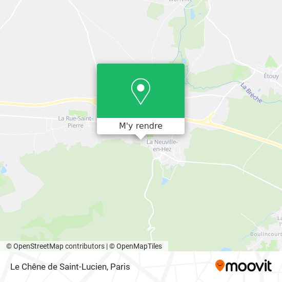 Le Chêne de Saint-Lucien plan