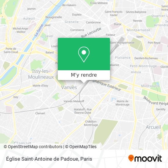 Église Saint-Antoine de Padoue plan