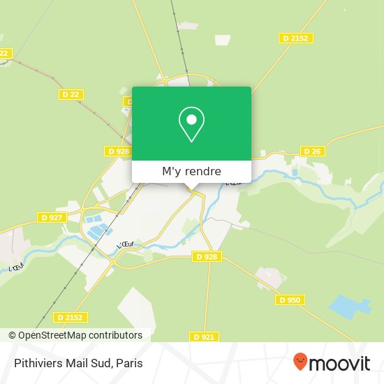Pithiviers Mail Sud plan