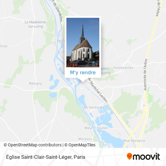 Église Saint-Clair-Saint-Léger plan