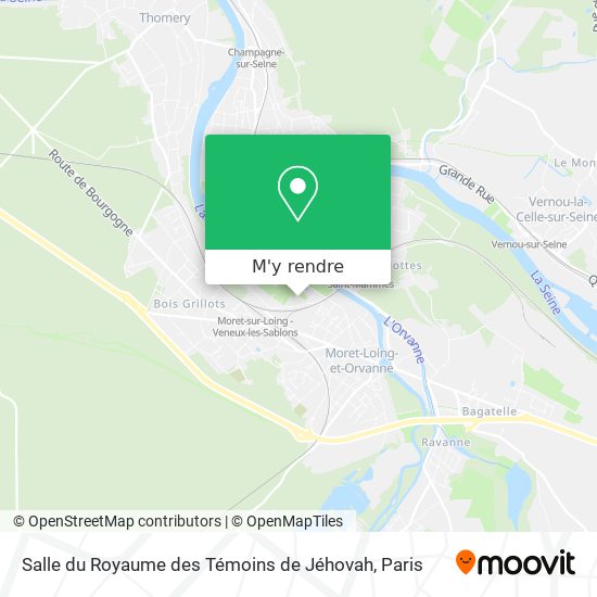 Salle du Royaume des Témoins de Jéhovah plan